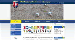 Desktop Screenshot of mtv-moisburg.de